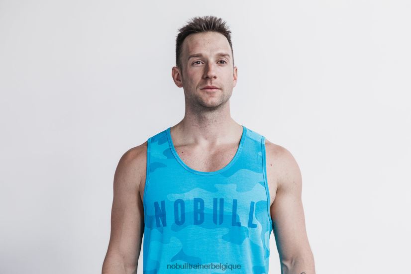 NOBULL débardeur pour hommes (camouflage néon) bleu88R8PT1076