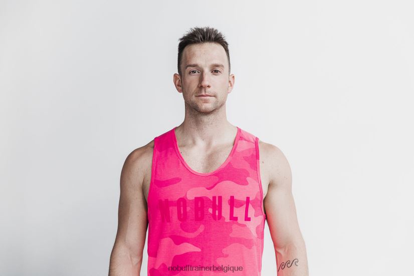 NOBULL débardeur pour hommes (camouflage néon) rose88R8PT1074