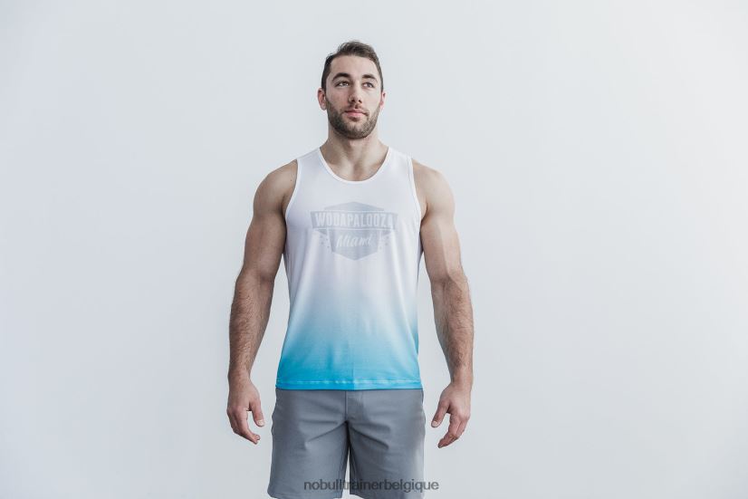 NOBULL débardeur wodapalooza pour hommes (dip-dye) bleu88R8PT1015