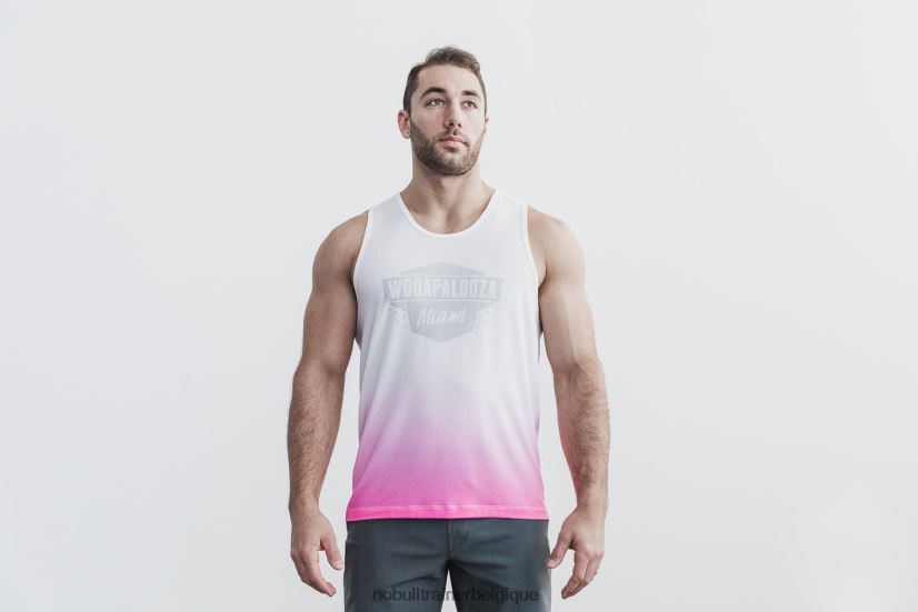 NOBULL débardeur wodapalooza pour hommes (dip-dye) rose88R8PT1014