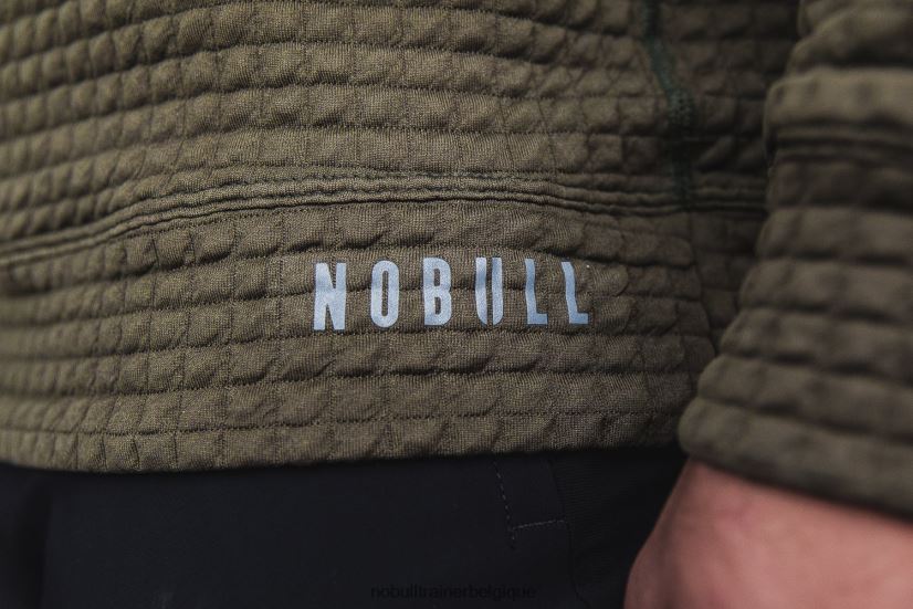 NOBULL pull-over matelassé pour hommes army88R8PT616