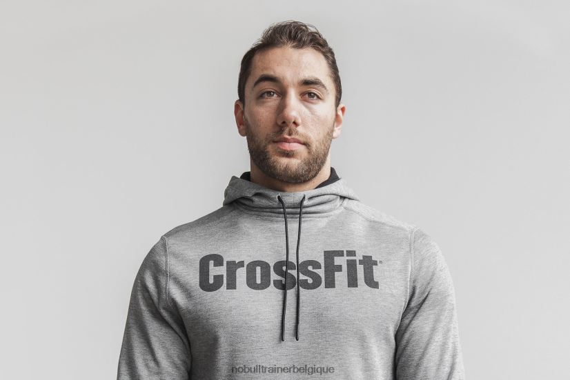 NOBULL sweat à capuche crossfit homme gris88R8PT929