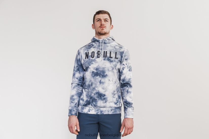 NOBULL sweat à capuche pour hommes (tie-dye) blanc88R8PT811