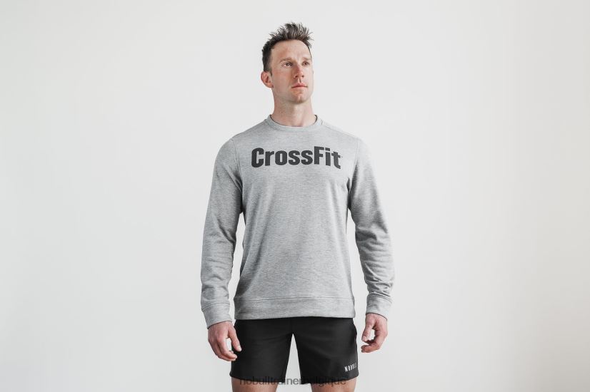 NOBULL sweat ras du cou crossfit homme gris88R8PT860