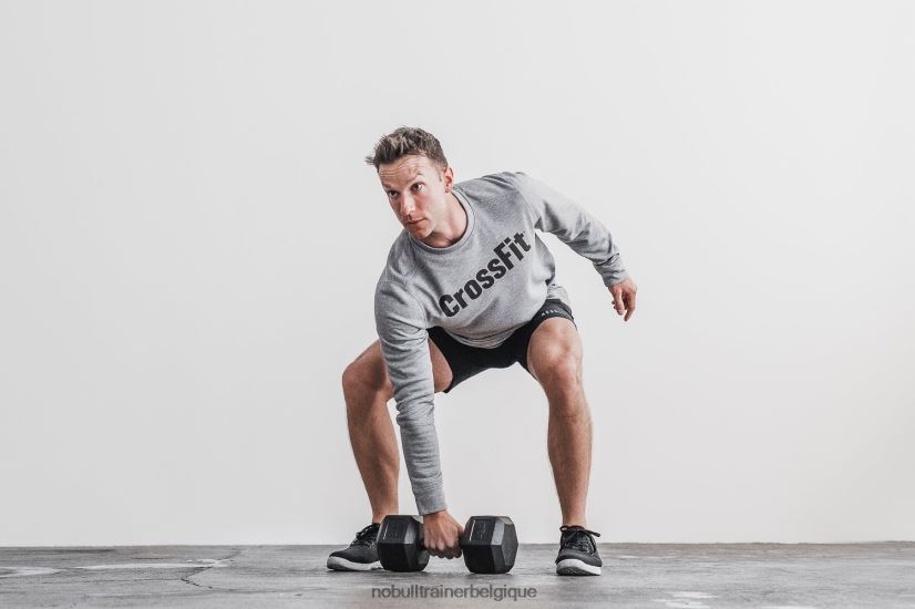 NOBULL sweat ras du cou crossfit homme gris88R8PT860