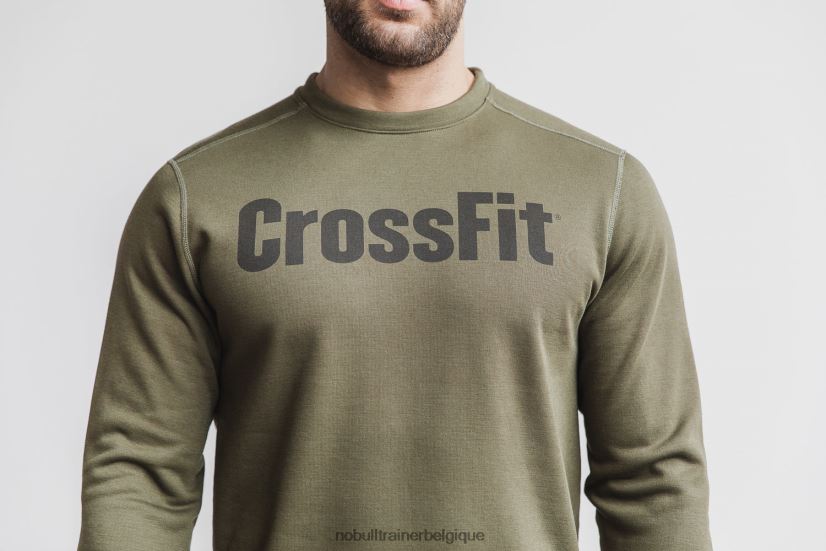 NOBULL sweat-shirt crossfit crew pour hommes armée88R8PT862