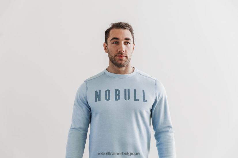 NOBULL sweat-shirt ras du cou pour hommes, glace88R8PT692