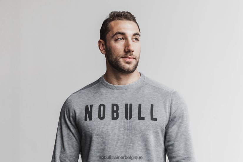 NOBULL sweat-shirt ras du cou pour hommes gris88R8PT691