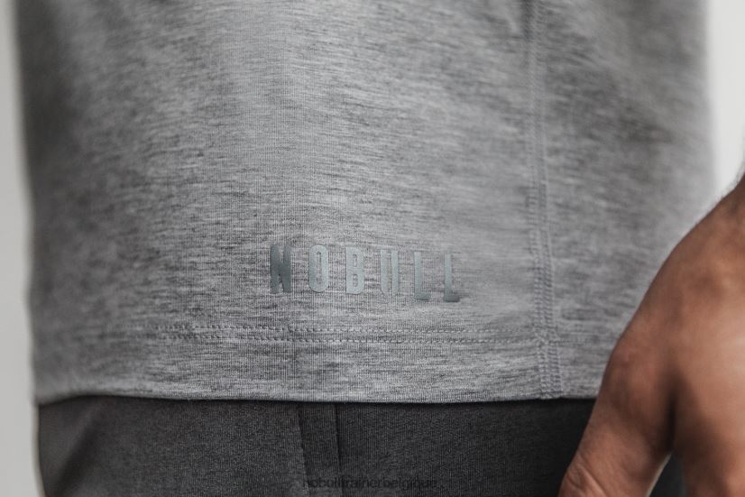 NOBULL t-shirt col v homme gris88R8PT989