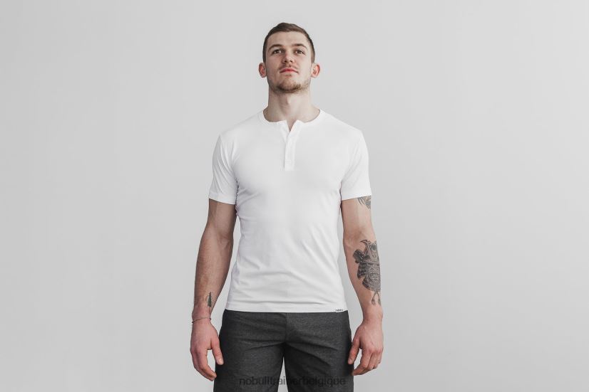 NOBULL t-shirt henley léger pour hommes88R8PT886