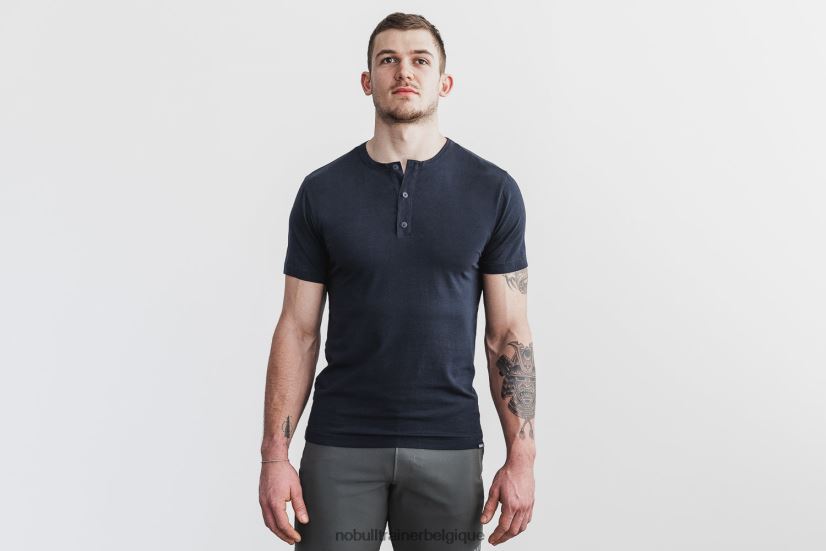 NOBULL t-shirt henley léger pour hommes88R8PT888