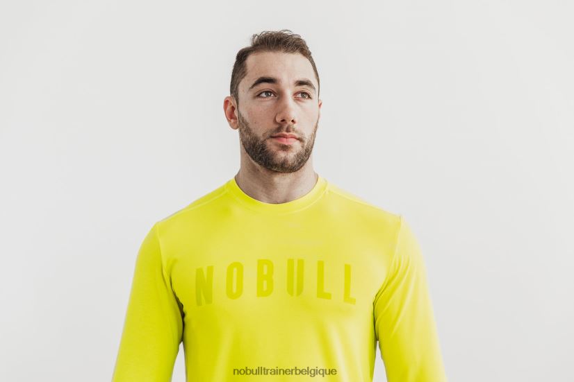 NOBULL t-shirt à manches longues pour hommes (néon) jaune88R8PT1004