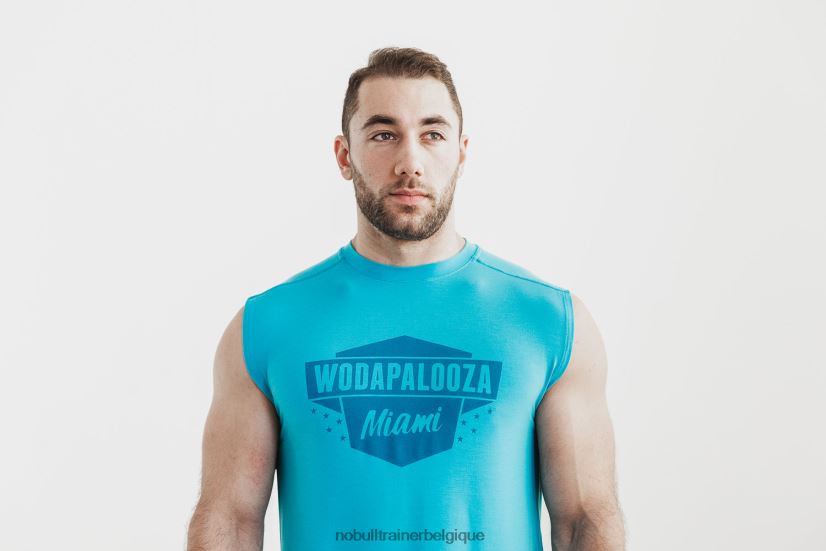 NOBULL t-shirt sans manches wodapalooza pour hommes bleu88R8PT1011