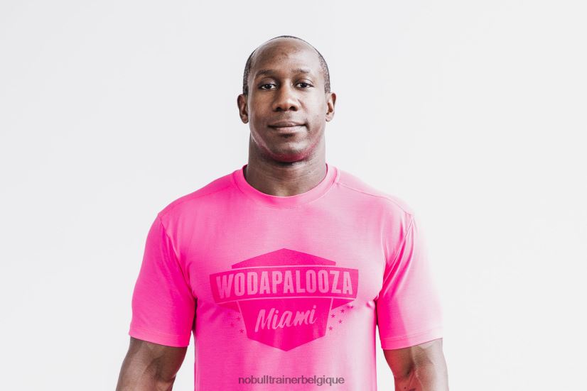 NOBULL t-shirt wodapalooza pour hommes rose88R8PT1019