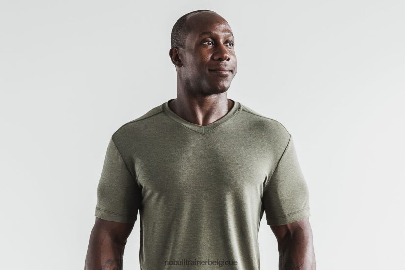 NOBULL tee shirt col v homme army88R8PT986