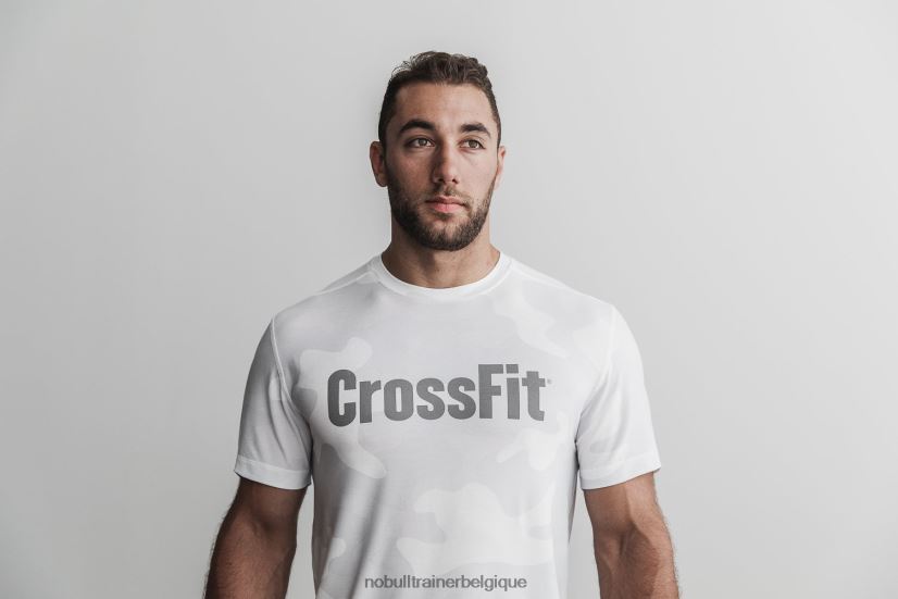 NOBULL tee-shirt crossfit homme (camo) blanc88R8PT1155