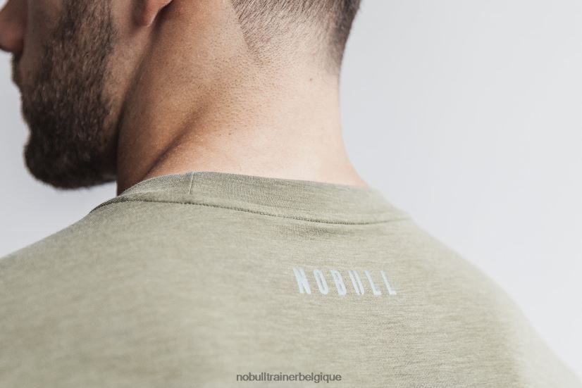 NOBULL tee-shirt crossfit à manches longues pour hommes army88R8PT1141