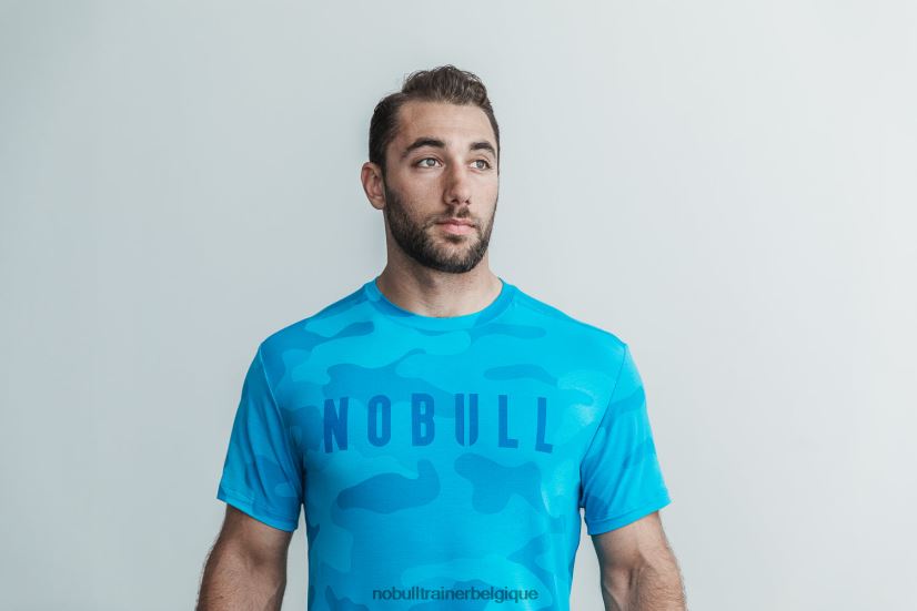 NOBULL tee-shirt homme (camouflage fluo) bleu88R8PT1077