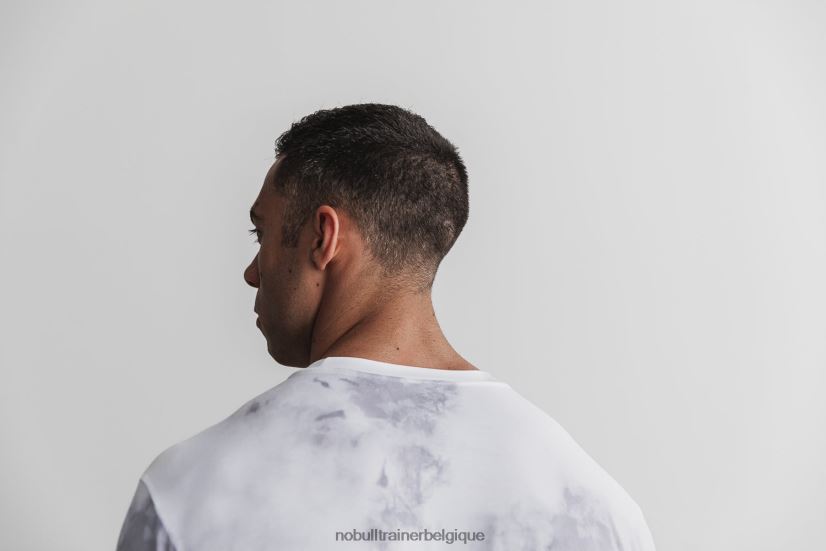 NOBULL tee-shirt homme (tie-dye) blanc & nuage88R8PT785