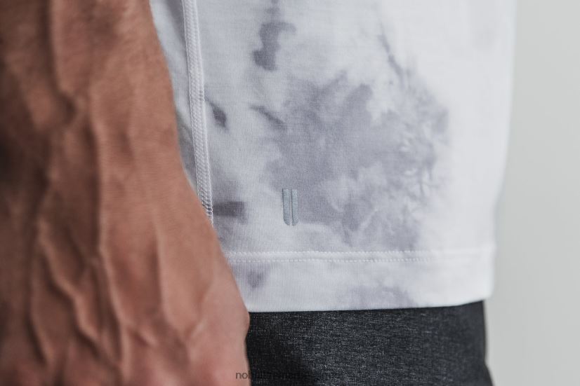 NOBULL tee-shirt homme (tie-dye) blanc & nuage88R8PT785