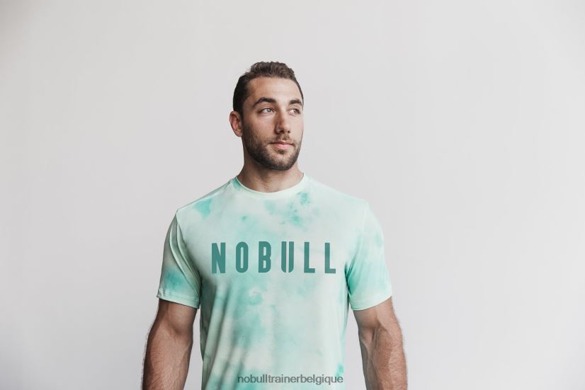 NOBULL tee-shirt homme (tie-dye) vanille & aqua88R8PT783