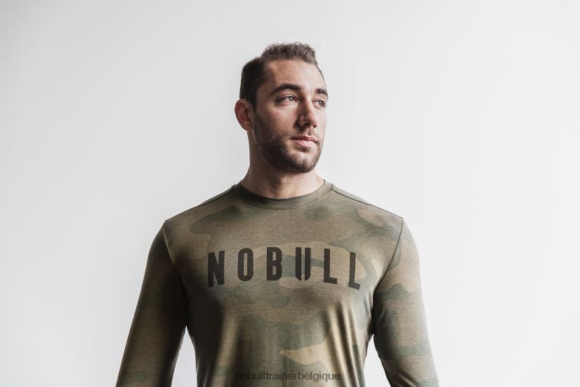 NOBULL tee-shirt à manches longues pour hommes (camo) army88R8PT908