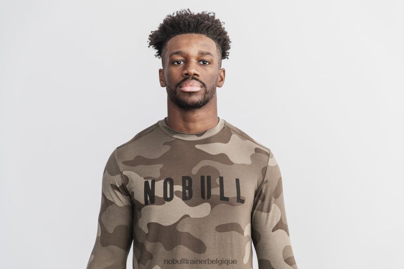 NOBULL tee-shirt à manches longues pour hommes (camo) rock88R8PT907