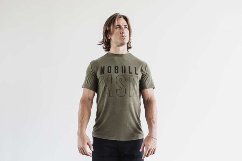 NOBULL tee-shirt pour hommes (madison) armée88R8PT1203