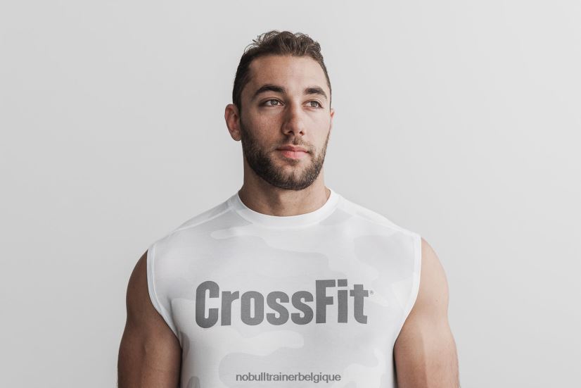 NOBULL tee-shirt sans manches crossfit homme (camo) blanc88R8PT1158