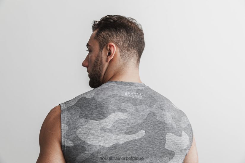 NOBULL tee-shirt sans manches crossfit homme (camo) gris88R8PT1159