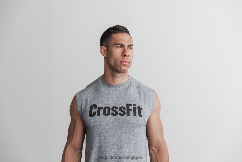 NOBULL tee-shirt sans manches crossfit homme gris88R8PT1162