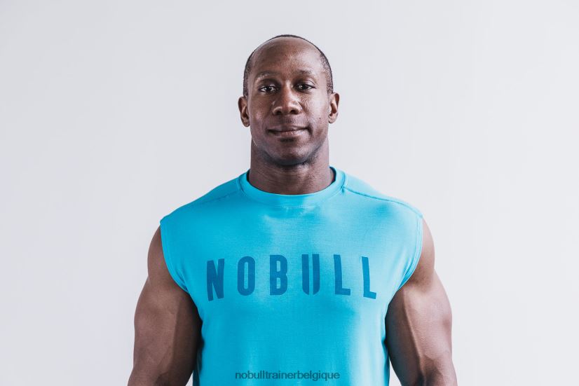 NOBULL tee-shirt sans manches homme (néon) bleu88R8PT1066