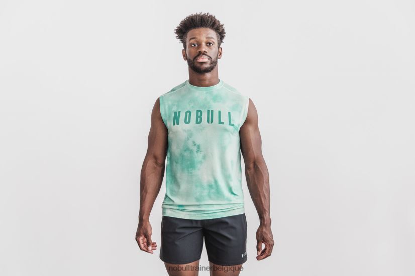 NOBULL tee-shirt sans manches homme (tie-dye) vanille88R8PT751