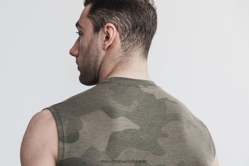 NOBULL tee-shirt sans manches pour hommes (camo) army88R8PT1091