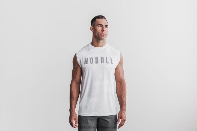 NOBULL tee-shirt sans manches pour hommes (camo) blanc88R8PT1088