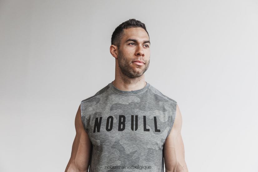 NOBULL tee-shirt sans manches pour hommes (camo) gris88R8PT1090